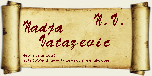 Nadja Vatazević vizit kartica